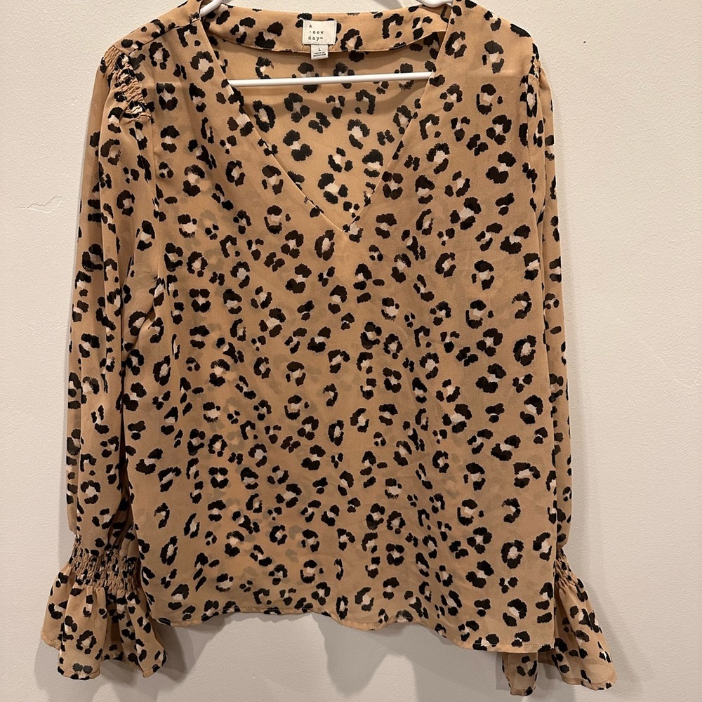 Target. A New Day. Leopard Print blouse.